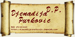 Đenadija Purković vizit kartica
